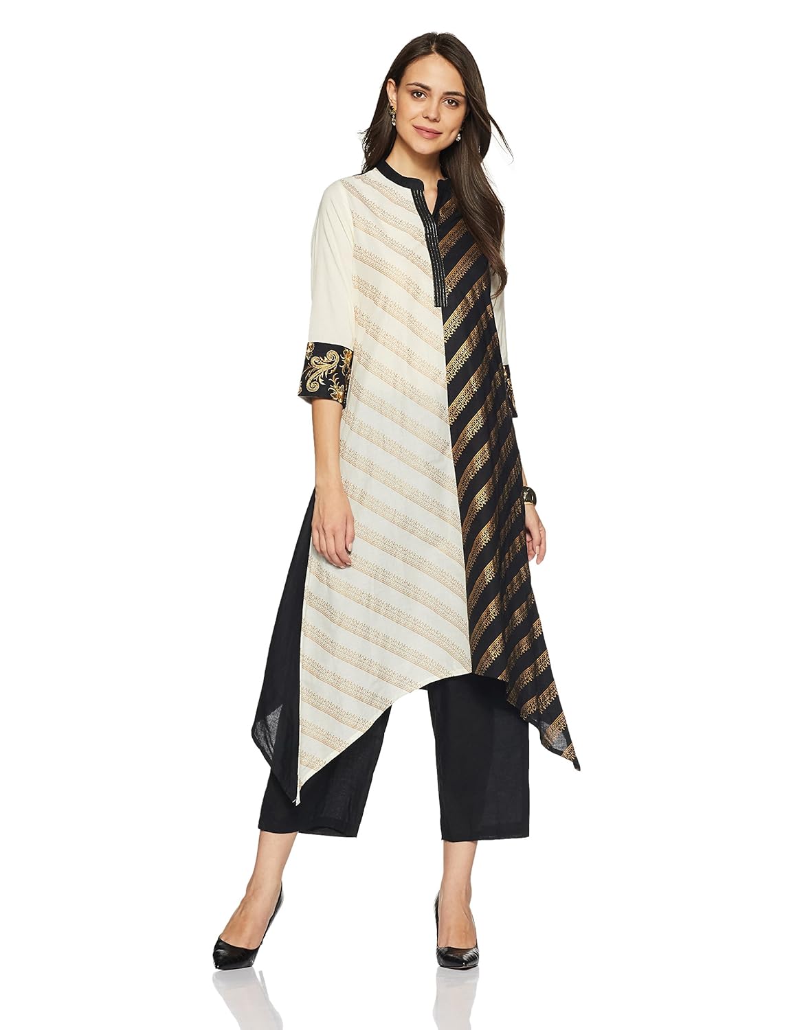 trishaa by pantaloons women's straight fit salwar suit