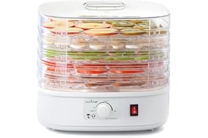 NutriChef Food Dehydrator Machine, Dehydrates Beef Jerky, Meat, Food, Fruit, Vegetables & Dog Treats, Great for at Home Use, 