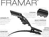 FRAMAR Black Crocodile Clips Hair – Sectioning Hair Clips Pack 4 view 2