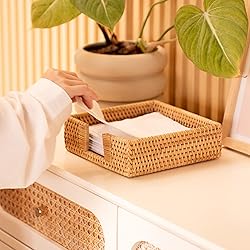 Rattan Napkin Holder Square, Napkin Holders for