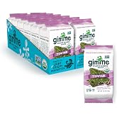 Gimme Seaweed Organic Roasted Seaweed Snack, Teriyaki 10g, .35oz 12 Count | Keto, Vegan, Gluten Free, Great Source of Iodine &amp; Omega 3&rsquo;s, Healthy On-The-Go Snack for Kids Adults