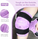 NEWGO Reusable Knee Ice Pack Wrap Full Coverage Gel Pad Purple view 6