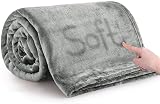 MOONLIGHT20015 Fleece Blanket Queen Size 200x240 cm 400 GSM Silk Touch