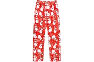 Funnycokid Girl Pajama Pants Kid Fleece Sleepwear Flannel Pajama Bottoms Loose Sleepwear 5-16 Years