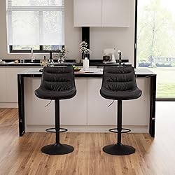 Kidol & Shellder Bar Stools Set of 2 Swivel