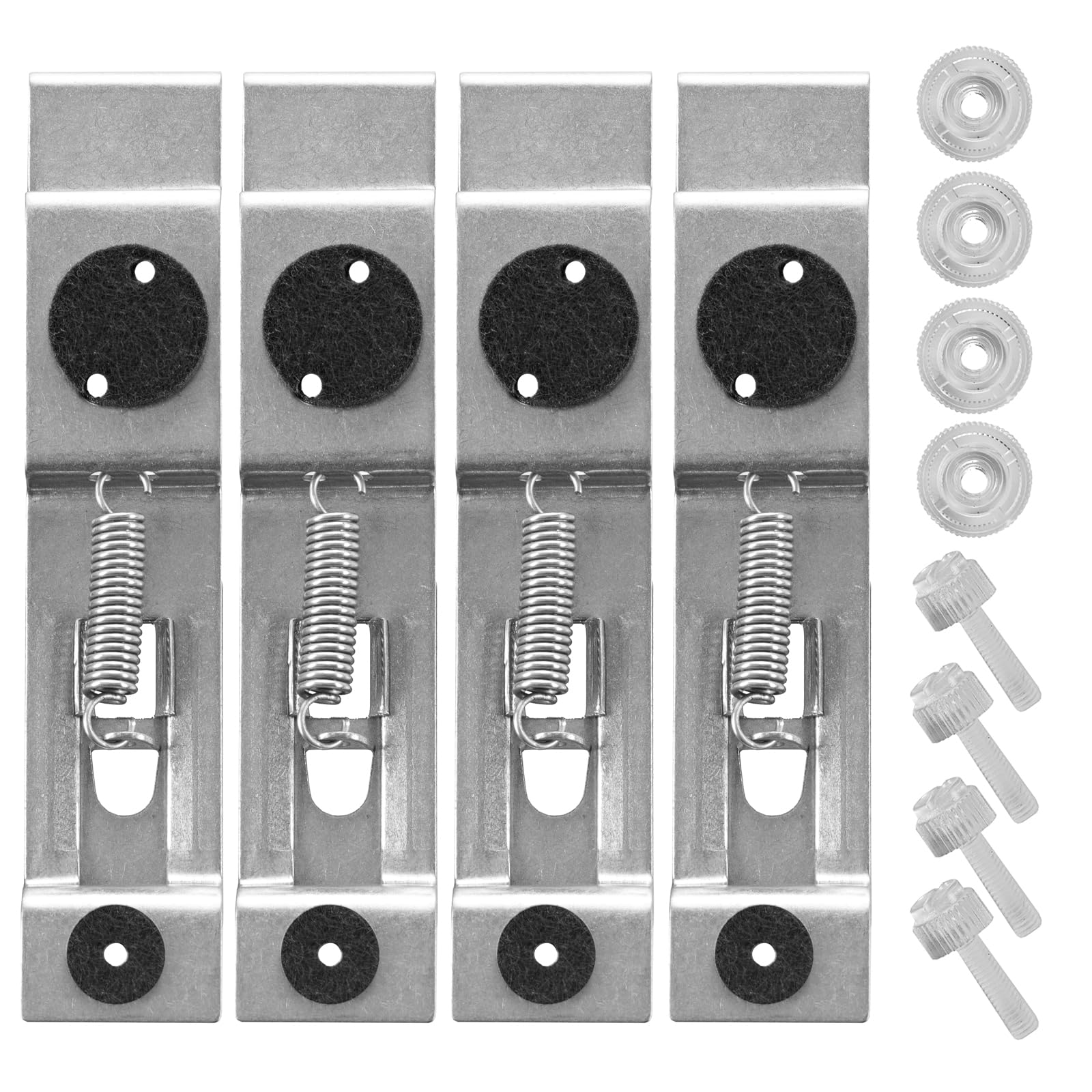 BITS4REASONS - Trade Plate Holders. Clip On Cover Up Kit For Front And Rear Plates. Trailer Number Plate Holder, Frameless Spring Loaded Number Plate Holders for UK Cars, Trailers & Caravans