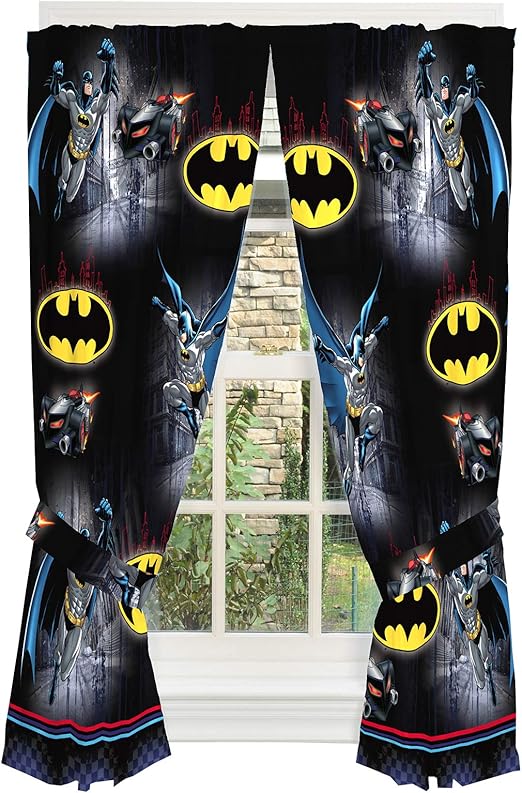 Amazon Com Franco Kids Room Window Curtain Panels With Tie Backs