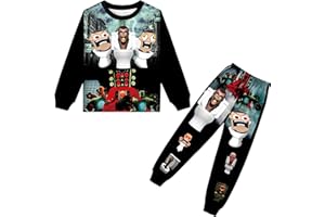 WOLWES Boys Skibidi Toilet Costume Shirt Kids Cameraman Tee Pant Cartoon Tv Man 2PCS Short Sleeve Clothes Outfit
