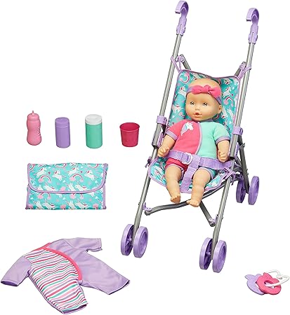 Kid Connection Baby Doll Stroller Play Set By Generic Figures Amazon Canada