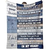 BXZWLK Gifts for Brother, Brother Birthday Gifts, Brother Gifts from Sister, Christmas Graduation Throw Blanket for Bro 60"x50"