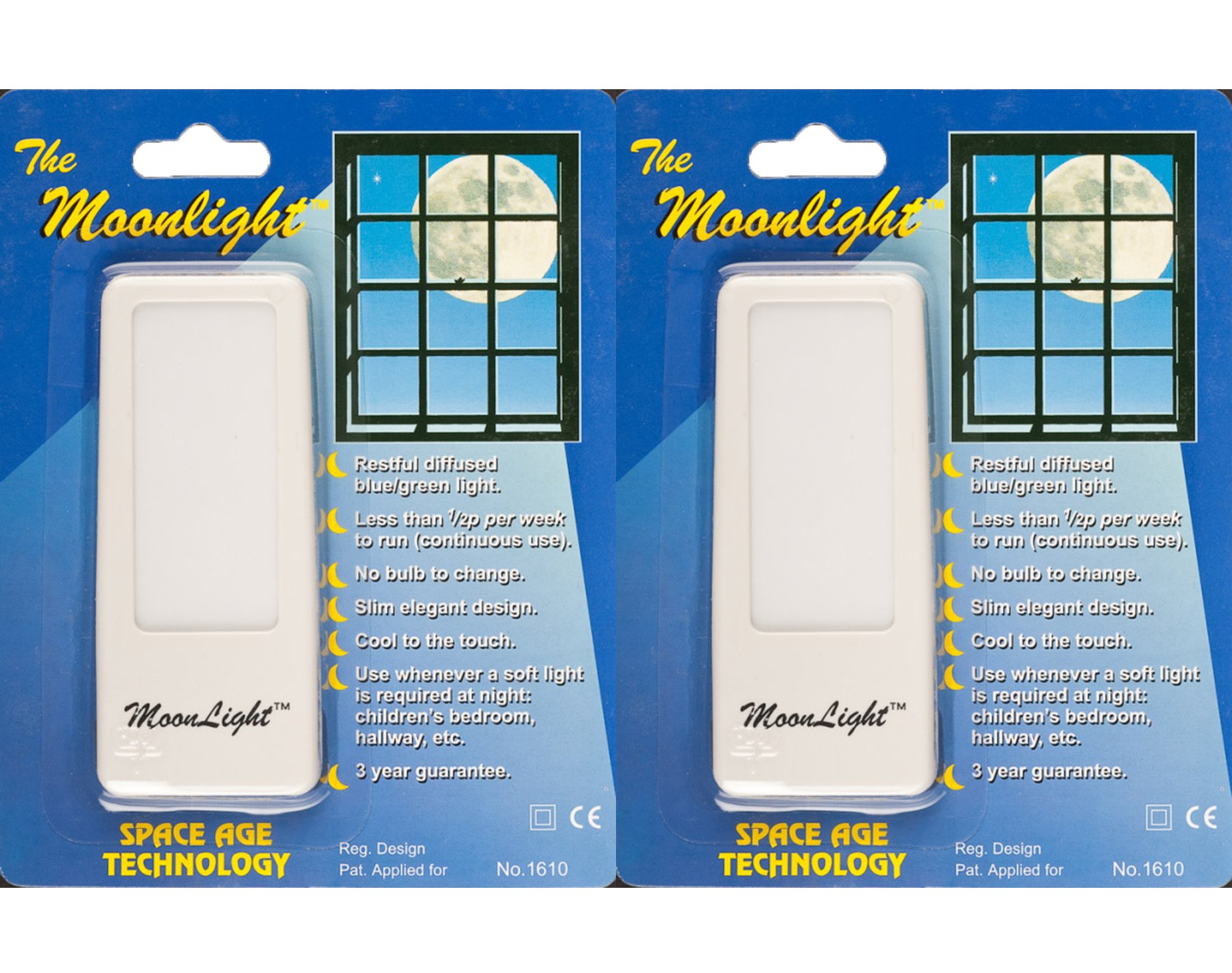 Lyvia Electrical 1610 Moonlight Night Light (Pack of 2)