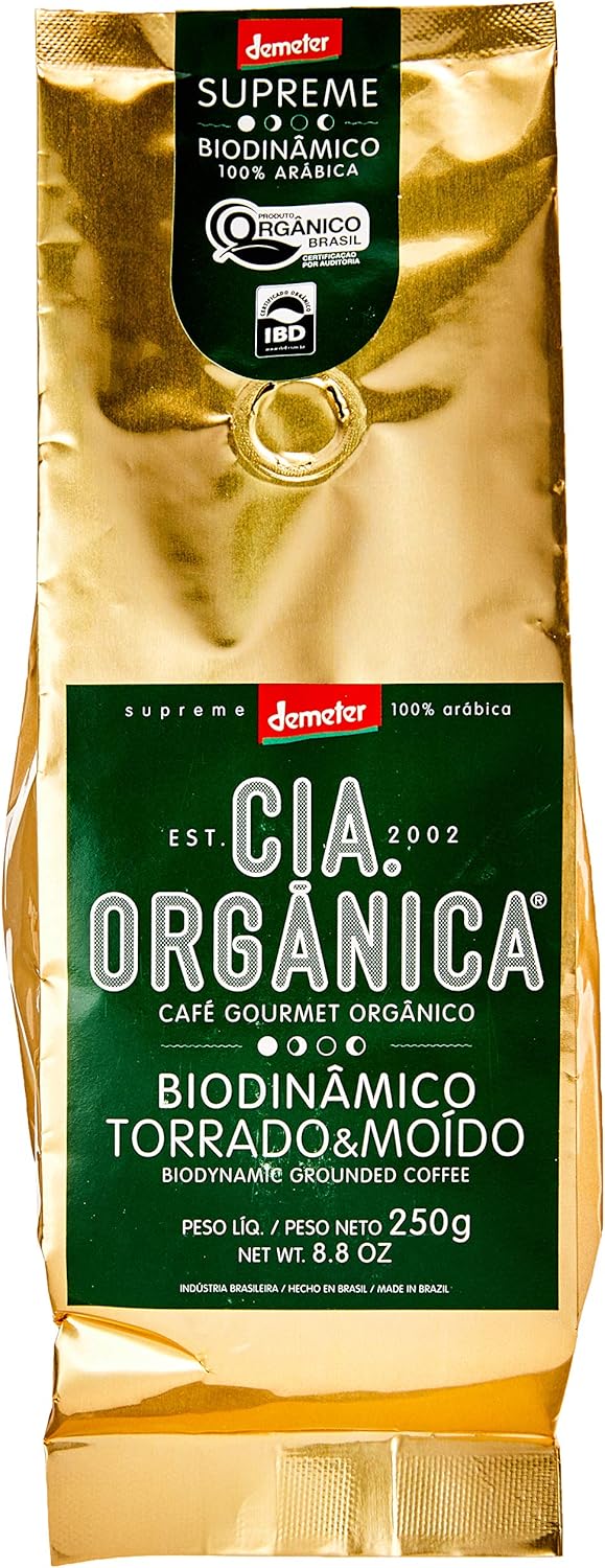 Cia Orgânica Biodinânico Gourmet Biodinâmico Torrado e Moído 250g por Cia. Orgânica
