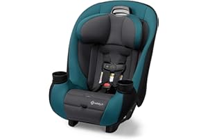 Safety 1st Ellaris 3-in-1 Convertible Car Seat, Slim Fit Design, Rear & Forward-Facing, 5-Position Headrest, 3-Across Fit, Travel-Friendly with Machine-Washable Seat Pad, Peacock Blue