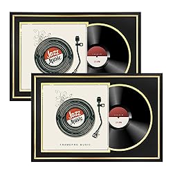 FramePro Vinyl Record Frame with 2 Double Sided
