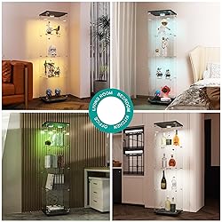 FANYUSHOW Display Cabinet with Glass Door and