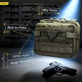 WYNEX Tactical Large Admin Pouch Double Layer 1000D Nylon Molle PALS view 6