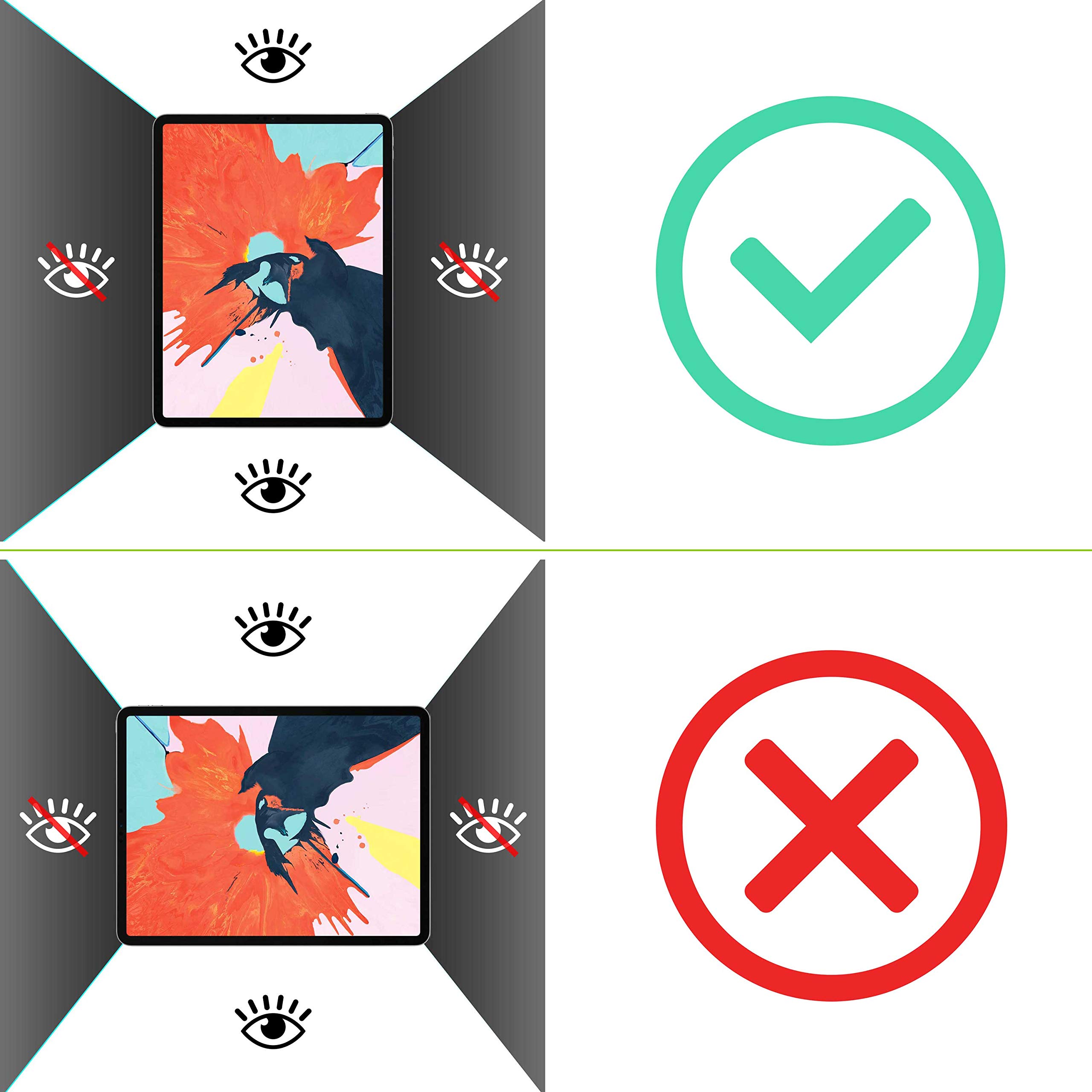 Thorani Privacy Screen Filter compatible with Apple iPad 10.2\