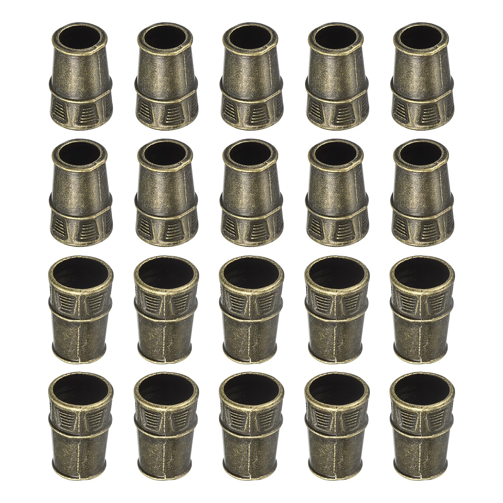 DTGN 9x14x6mm Bell Stopper - 30Pack - Good for DIY Drawstring Lanyard Backpacks - Alloy Conical Cord Ends Lock Cord Rope Fastener Ends Stopper - Copper