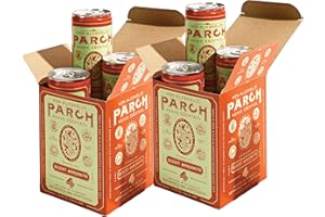 PARCH Desert Margarita Agave Mocktail (8.4 oz 8 Pack) — 100% Vegan Canned Drinks made with Organic Agave, Herbal Adaptogens & Desert Botanicals