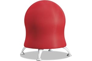 Safco Zenergy Inflatable Chair, Active Seating, Anti-Burst, Ball Chair for Home Office and Classroom, Crimson Mesh