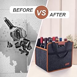 Foyego 9 Bottle Wine Tote Bag, Insulated Thermal