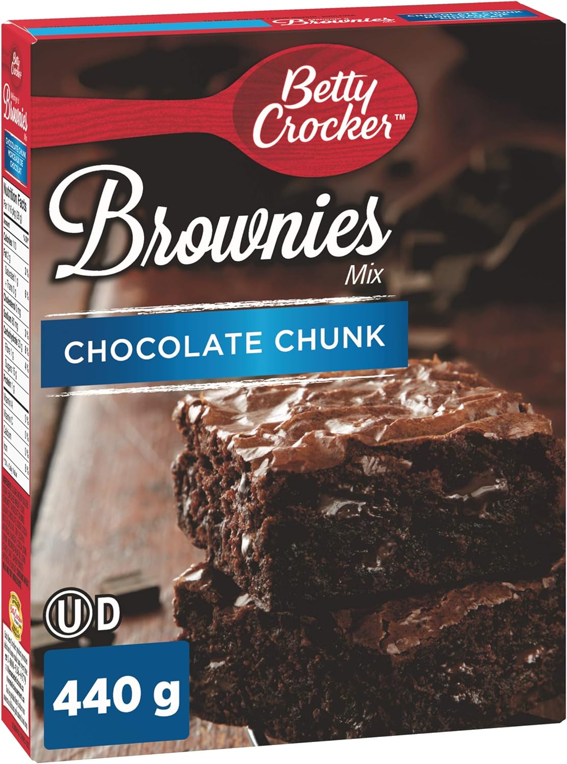 BETTY CROCKER Chocolate Chunk Brownies Mix, 440 Gram Amazon.ca Grocery