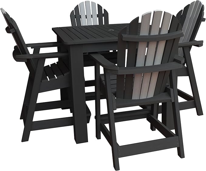 Highwood 5 Piece Hamilton Square Counter Height Dining Set