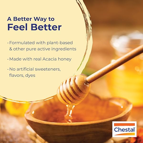 BOIRON CHESTAL HONEY ADULT COLD AND COUGH SYRUP FOR NASAL AND CHEST CONGESTION, RUNNY NOSE, AND SORE THROAT RELIEF – 6.7 FL OZ