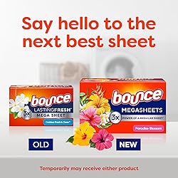 Bounce Mega Dryer Sheets, Paradise Blossom, 180