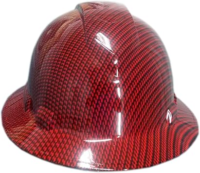carbon fiber hard hat full brim
