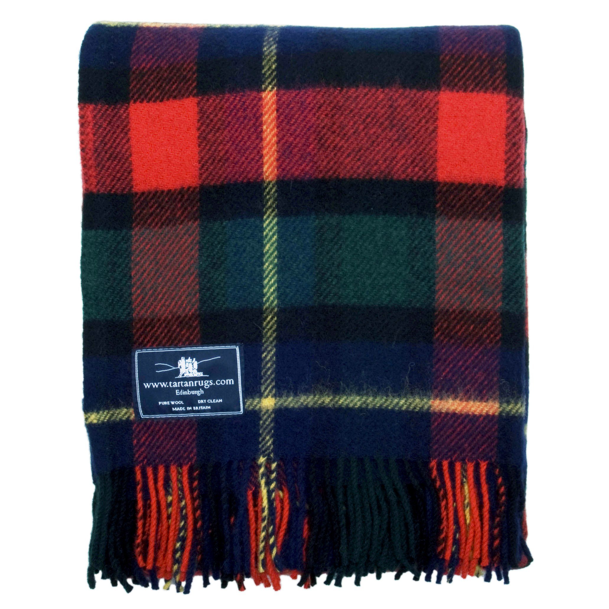 Tweedmill Textiles Kilgour Tartan Premium Wool Travel Rug 100% New Pure Wool Made in Wales