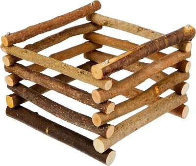 TRIXIE Natural Living Free-Standing Hay Manger 15 x 11 x 15 cm Collapsible