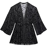 Savage X womens Devoré Dreams Velvet Short Robe