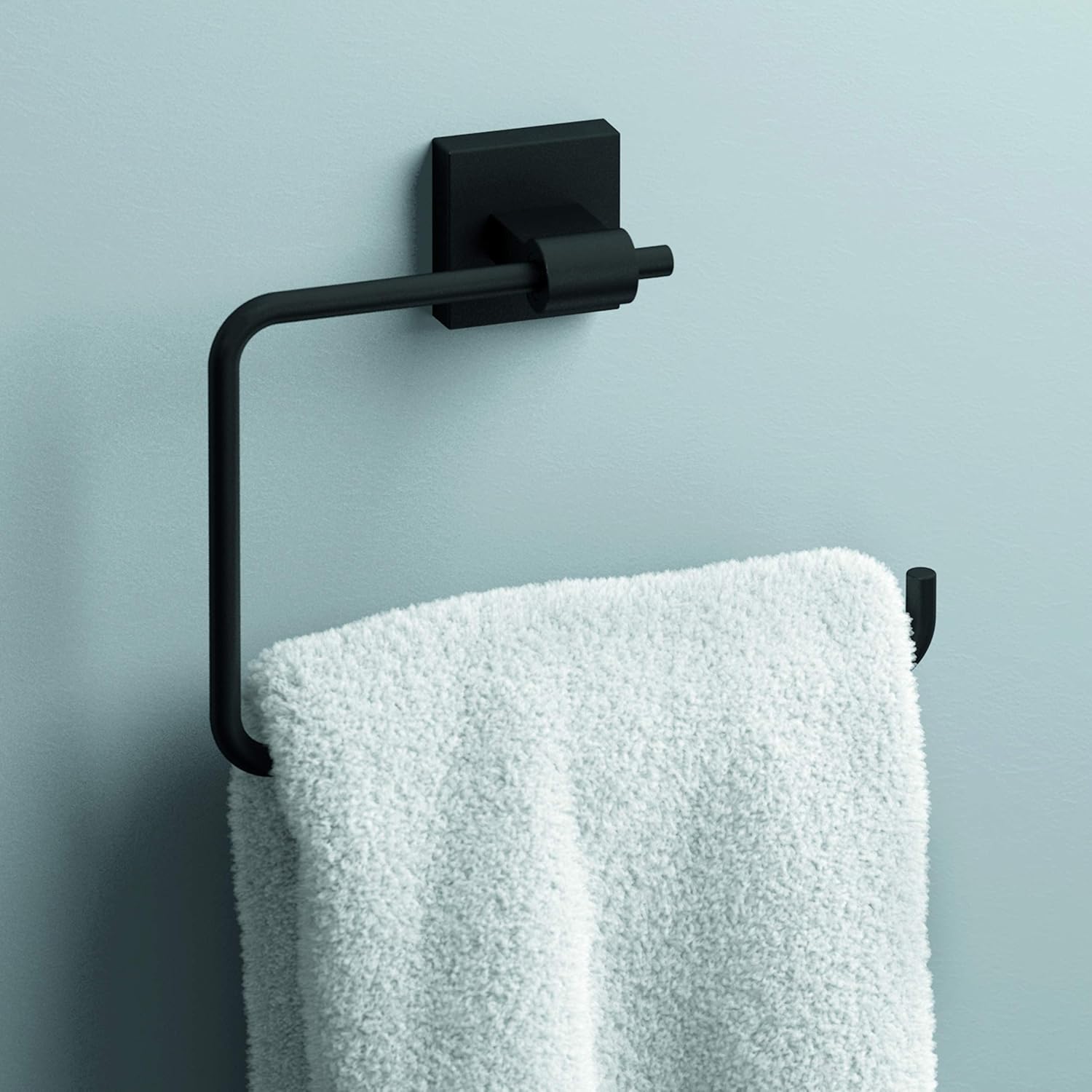Franklin Brass MAX46-FB Maxted Towel Ring, Matte Black - - 