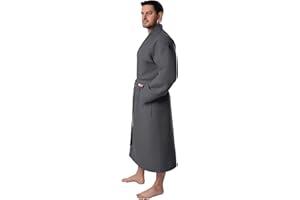 BAGNO MILANO Mens Robes, Waffle Robes For Men, Turkish Cotton Mens Bathrobes