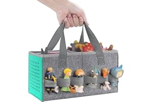 AZTOPA Travel Carrying Case Compatible with Toniebox Audio Player Starter Set,Educational Musical Toy Storage Bag Folding Hand Bag for Tonies Figurines(Light Green)
