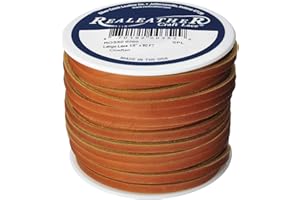 Silver Creek Leather Co Realeather Latigo Leather Lace for Crafts and Jewelry Making, 1/8" x 50', Cheiftan