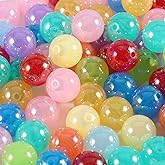 120Pcs 16MM Acrylic Beads for Jewelry Making,Candy Mix Color Acrylic Round Beads for DIY Bracelets Necklace Keychain Mobile Phone Chain (Candy Mix Color, 16MM)