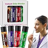 QIFEISHANKA Odor Blocker for Nurses, 4-in-1 Nose Smell Blocker Helps Block Odors in Hospitals & Garbage Dumps, Ideal Gift for Nurses with Scents: Original, Mint, Lavender, Apple