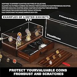 VisualHome Premium Military Challenge Coin Display