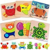 Jouets en bois de noyer noir, jouets Montessori en bois, puzzle en bois - Jouets