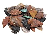 Crystalo - Set of 50 Indian Arrowheads Agate New