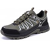 Queday Waterproof Hiking Shoes Mens Lightweight Walking Shoes Daily Hike Trekking Trail Outdoor Camping Climbing