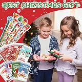 SULOLI 16PCS Kids Christmas Xmas Pencils Erasers Mini Notepads Set view 2
