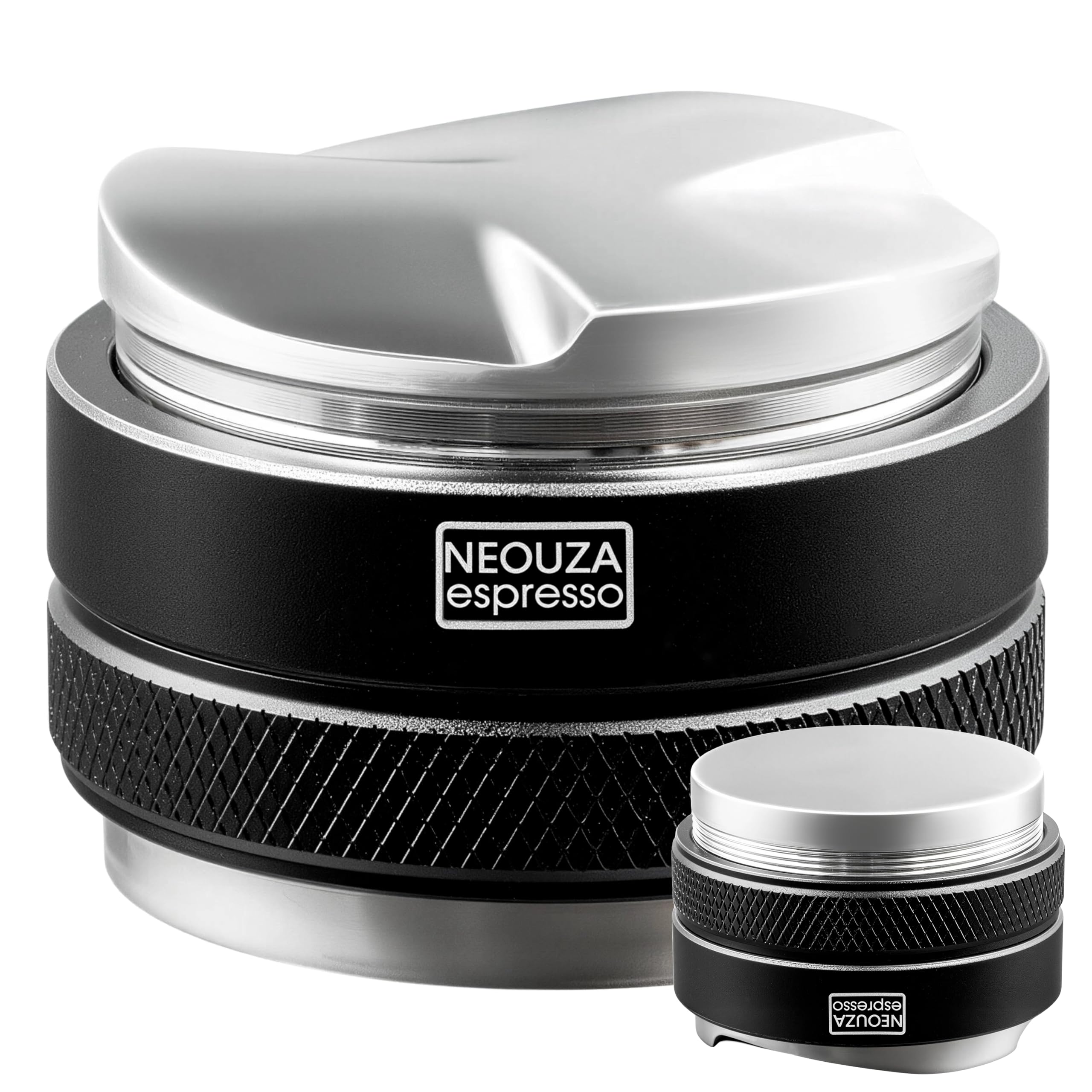 NEOUZA 53mm Coffee Distributor & Tamper 2 in 1,Dual Head Coffee Leveler Fits for 54mm Breville Portafilter, Adjustable Depth- Professional Espresso Hand Tampers