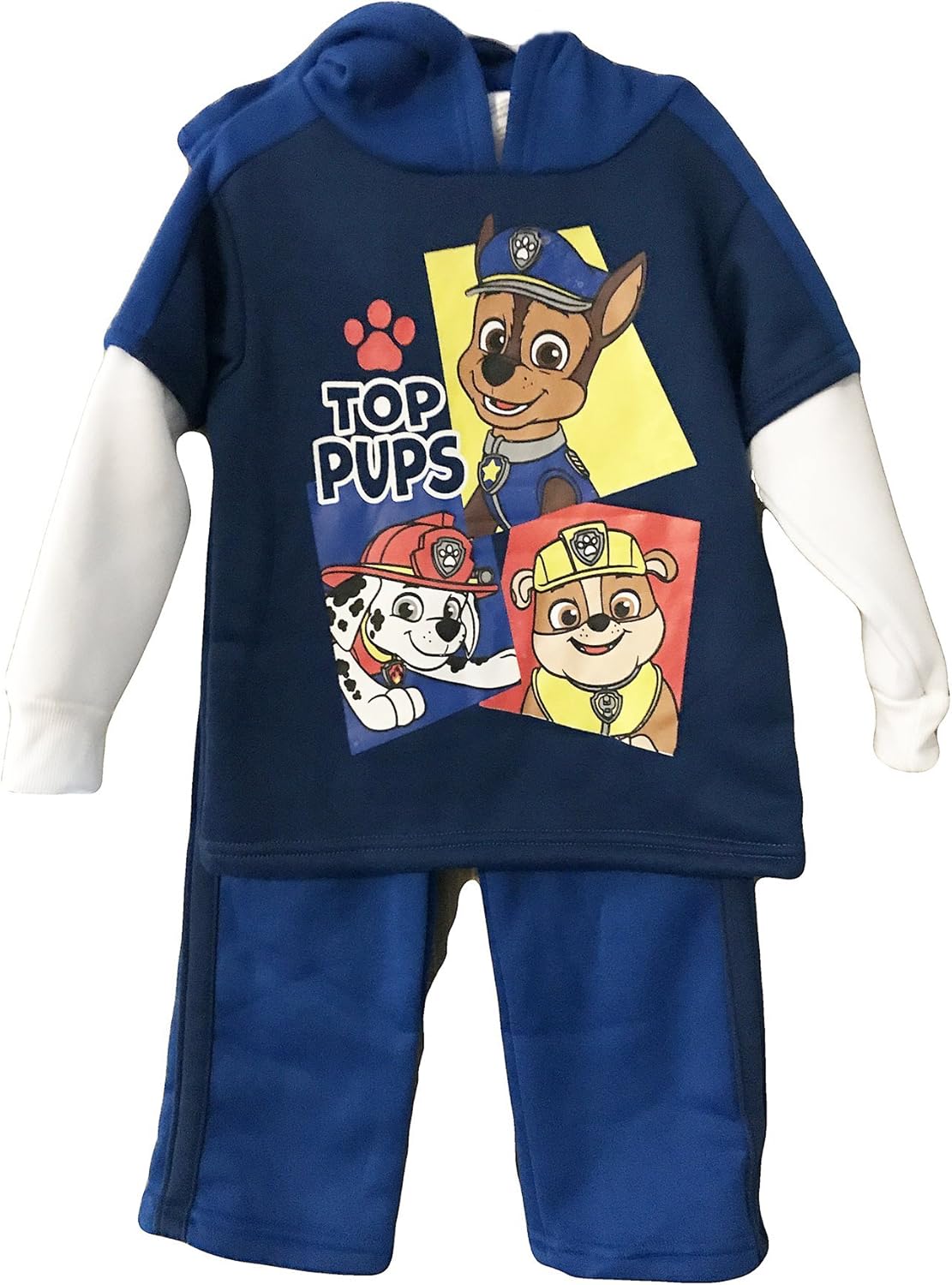 Paw Patrol Toddler Boys Top Pups Hooded Sweatshirt and