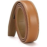 CHAOREN Ratchet Belt Strap Only 1 1/4", Replacement Leather Belt for 32mm Buckle