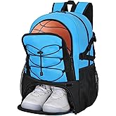 Goloni Basketball Backpack,Large Sports Bag with Ball Compartment & Shoe Compartment,Basketball Bag Fit Volleyball, soccer,Gym