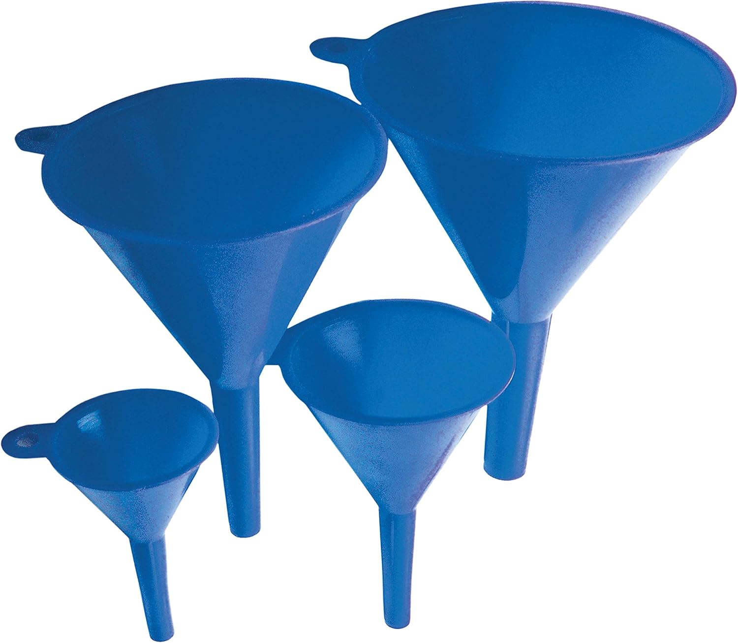 Kraftmann 8029 | Trichter-Satz | 4-tlg | Ø 50 - 75 - 100 - 125 mm | Set | Kunststoff / Plastik | Einfüllhilfe