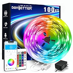 DAYBETTER LED Strip Lights 100ft RGB Lights Strip